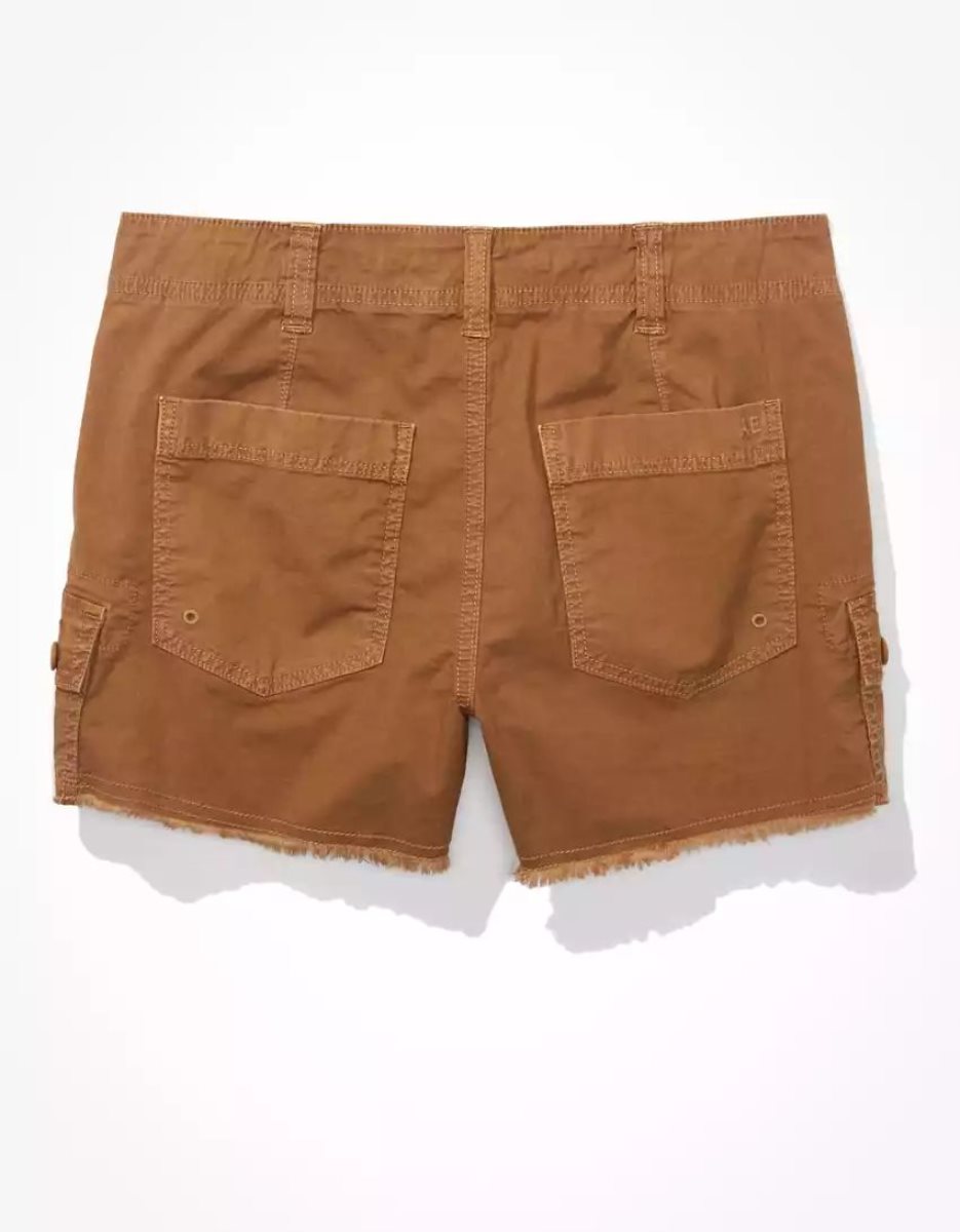 Shorts American Eagle AE Snappy Stretch '90s Boyfriend Cargo Marron Femme | WSX-36598871